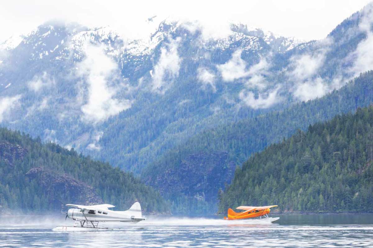 Alaska float planes.